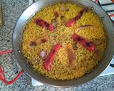 A picture of step 6 of Paella with Easy Homemade Broth.