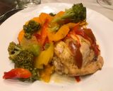 Foto del paso 3 de la receta: Pollo con vegetales sabroso y lleno de sabor!
