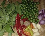 Foto langkah ke 1 dari resep Ulukutek oncom leunca kemangi..