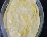 A picture of step 2 of Mango Bread pudding.