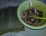 Foto langkah ke 5 dari resep Pepes bayam campur nasi telor.