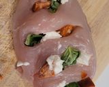A picture of step 9 of Hassleback Chicken.
