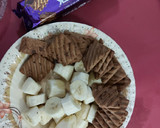 A picture of step 1 of Banana and dates chocolate cake.