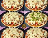 A picture of step 6 of Cheese Burst Veggies And Chicken Pizza From Scratch.