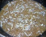 A picture of step 3 of Chanapoori halwa.