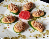 A picture of step 7 of Cucumber Bites.