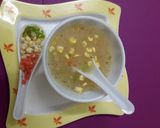 A picture of step 4 of Sweet corn soup.