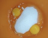 A picture of step 1 of Hot milk Cake.