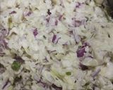 A picture of step 3 of Cabbage Manchurian.