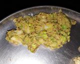 A picture of step 4 of Samosa parathas.