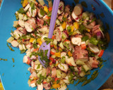 Foto del paso 6 de la receta: Ceviche de calamar y surimi 🐙 🦀