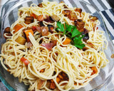 Foto del paso 5 de la receta: Espaguetis con boniato y verduras a la sartén
