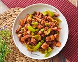 Foto langkah ke 4 dari resep Balado Cumi Asin Petai.