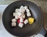 芒果乾綜合棉花糖餅的食譜步驟2照片