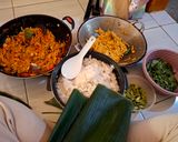 Foto langkah ke 1 dari resep Nasi Lemak (Nasi Bakar).