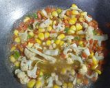 A picture of step 4 of Mayo Pasta.