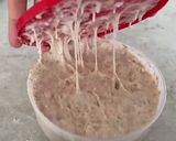 A picture of step 1 of Sourdough Flaxseed Pita Bread.