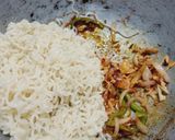 A picture of step 2 of Chowmein.