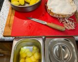 Une image de l'étape 1 de Gratin de pommes de terre campagnard au Mont d’or.