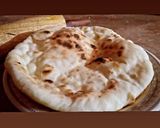 A picture of step 6 of Naan in frying pan.!!.