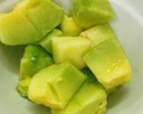 Hình bước làm 2 của món Dưa Bở Dầm Đá