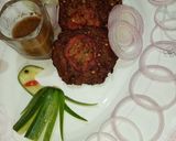 A picture of step 8 of A-1 Peshawri Beef chapli kabab.