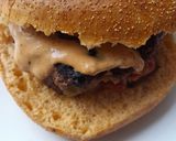 A picture of step 4 of Leek and blushed tomato quarterpounder.