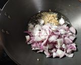A picture of step 3 of Kele ki machhli.