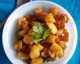 A picture of step 5 of Dry Potato Masala.