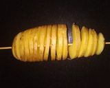 A picture of step 3 of Tornado Potatoes.
