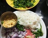 A picture of step 2 of Mulyachi (Radish) bhaji.