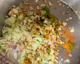 A picture of step 3 of Cabbage- Spring onion Parantha.