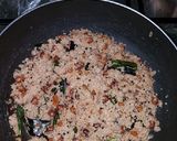 A picture of step 1 of Red rava upma (goduma rava upma).