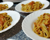 Foto del paso 7 de la receta: Fetuccine a las espinacas con salsa Napolitana