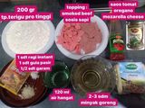 Smoked beef pizza