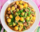 Hình bước làm 3 của món Lòng Gà Trứng Non Xào Tỏi