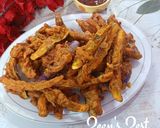 A picture of step 5 of Long Purple Eggplants Pakoras.