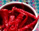 A picture of step 3 of Schezwan Chutney.