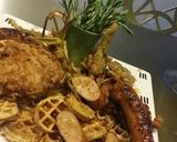 A picture of step 8 of BIANCO MEATS - Cajun Fried Chicken an Andouille Sausage &Waffles.