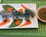 Hình bước làm 9 của món Nem thính cuốn bánh tráng