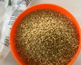 A picture of step 1 of Motichoor ladoo.