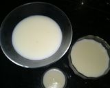 A picture of step 2 of Milk pudding with orange and rose jello.
