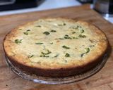 A picture of step 6 of Jalapeño Popper Corncake Skillet.