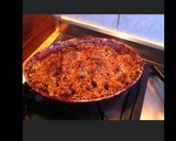 Une image de l'étape 3 de Crumble pommes et pêches de vigne.