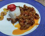 Foto del paso 6 de la receta: Fajitas de cerdo entomatadas