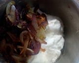 A picture of step 1 of Mushroom Yakhni.