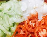 Hình bước làm 1 của món Salad đậu hũ trứng