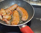 Foto del paso 1 de la receta: Fajitas de butifarra y bacon con champiñones