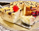 Foto del paso 14 de la receta Pastel de yogur griego, queso crema y pepitas de chocolate