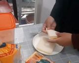 Foto langkah ke 2 dari resep Roti Manis Panggang Isi Keju Melt.